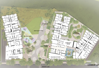 Lower level site plan for Hunter’s View Phase 3 in San Francisco.