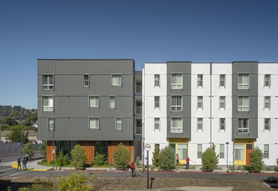 Exterior bird's eye view of 88 Park Street at Midway Village.