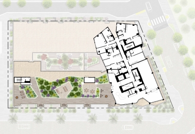 Level seven site plan for Isle House in San Francisco. 