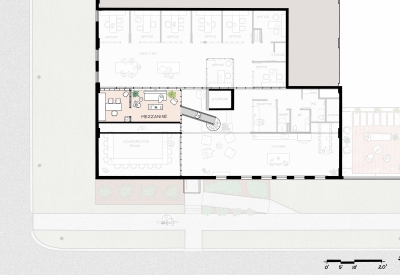 Mezzanine plan for Wyatt Builds Office.