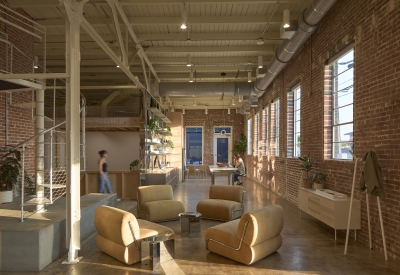 Interior view of Wyatt Builds office.