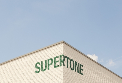Exterior view of the corner of Supertone.