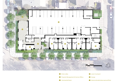 Site plan for Coliseum Place