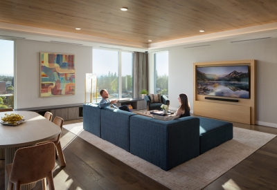 Seventh floor lounge at Felix.