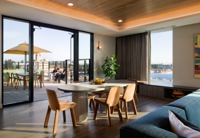 Seventh floor lounge at Felix.