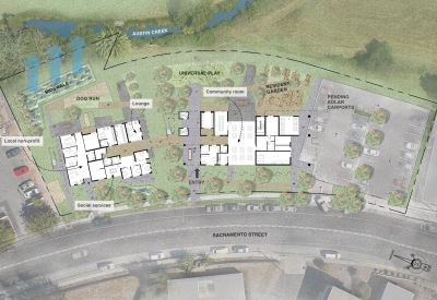 Site plan for Blue Oak Landing in Vallejo, California.