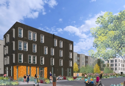 Exterior rendering of Midway Village Phase 2.