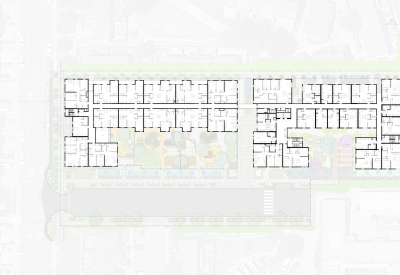 Level two site plan for Midway Village Phase 2.
