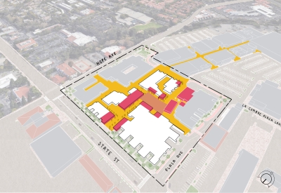 Diagram highlighting new retail at the Neighborhood at State & Hope.
