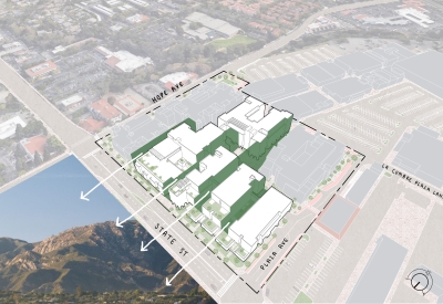 Diagram highlighting the views at the Neighborhood at State & Hope.