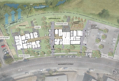 Site plan for Blue Oak Landing in Vallejo, California.