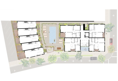 Level two floor plan for HH Residences.