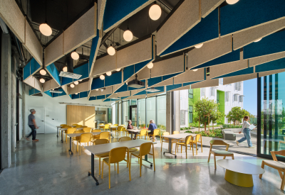 Common area opens to the courtyard