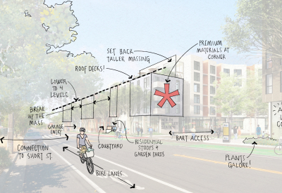 Rendering drawing with text overlay