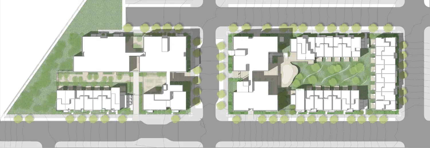 Site plan for 847-848 Fairfax Avenue in San Francisco.