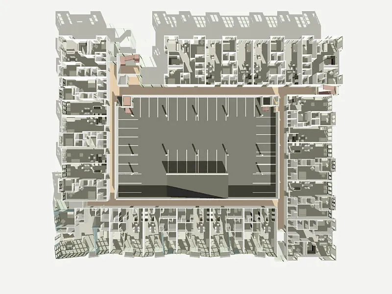Site plan for Channel Lofts.