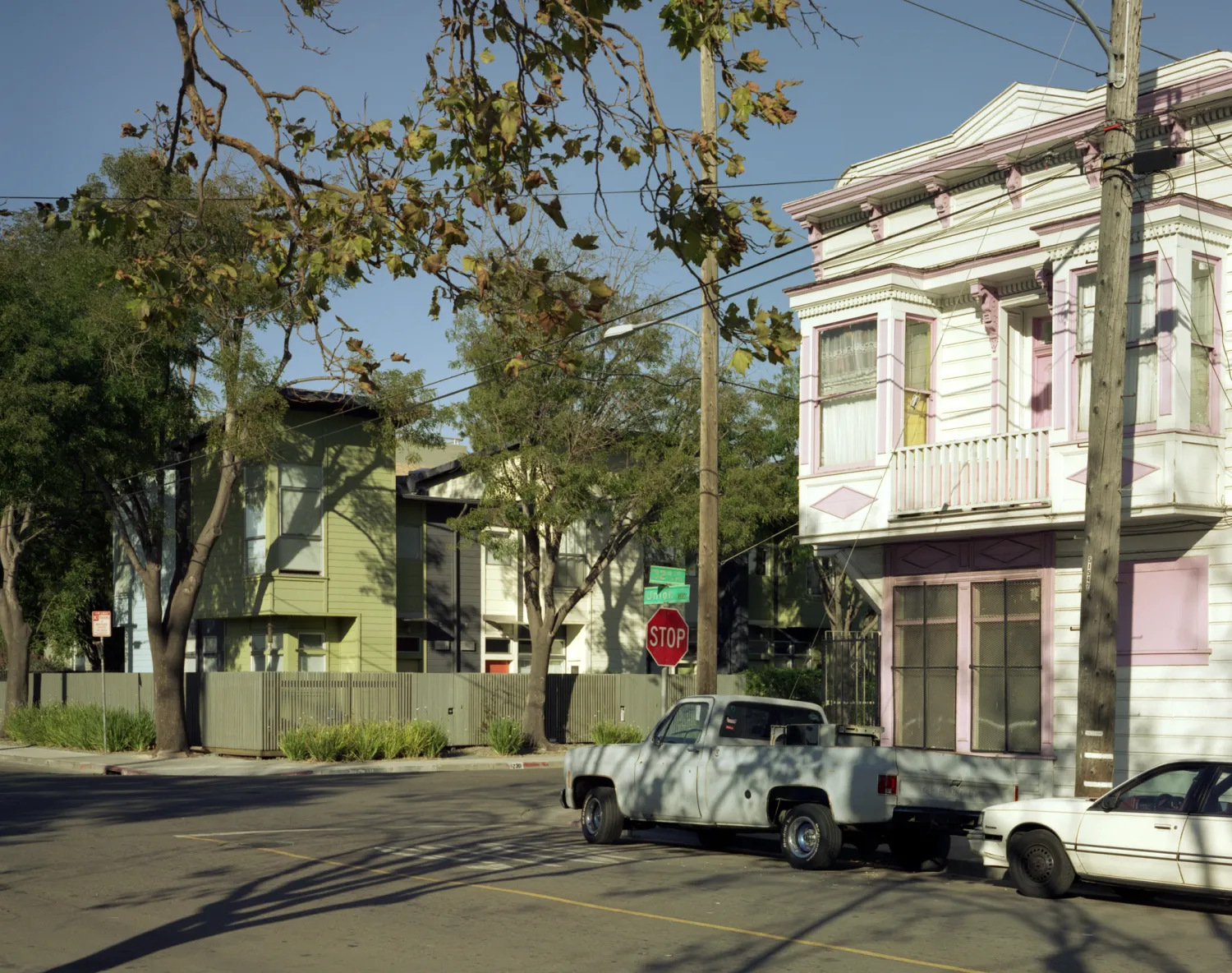 The historic neighborhood at Magnolia Row in West Oakland, California.