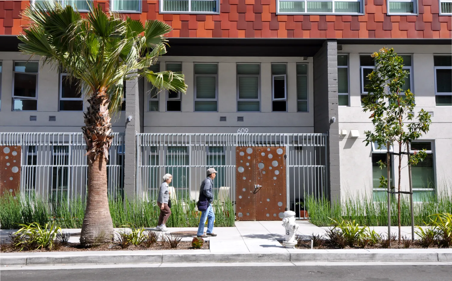 Entrance to the townhouses at 888 Seventh Street in San Francisco.