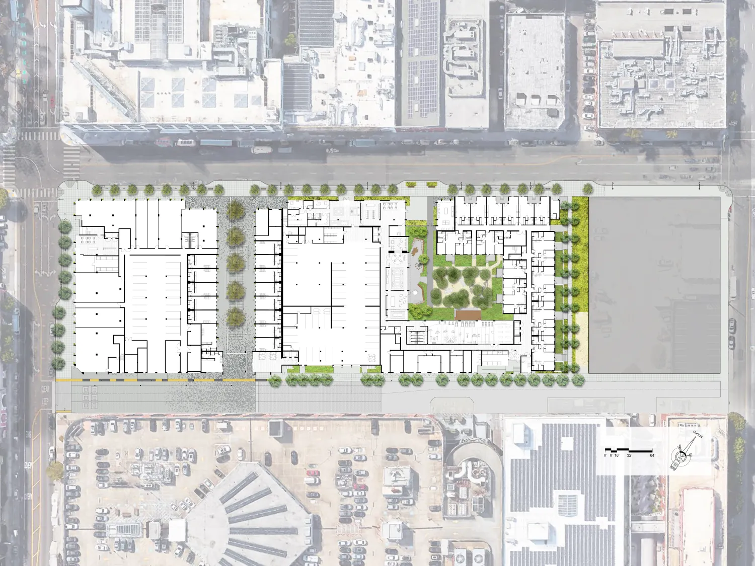 Ground level site plan for 855 Brannan in San Francisco.