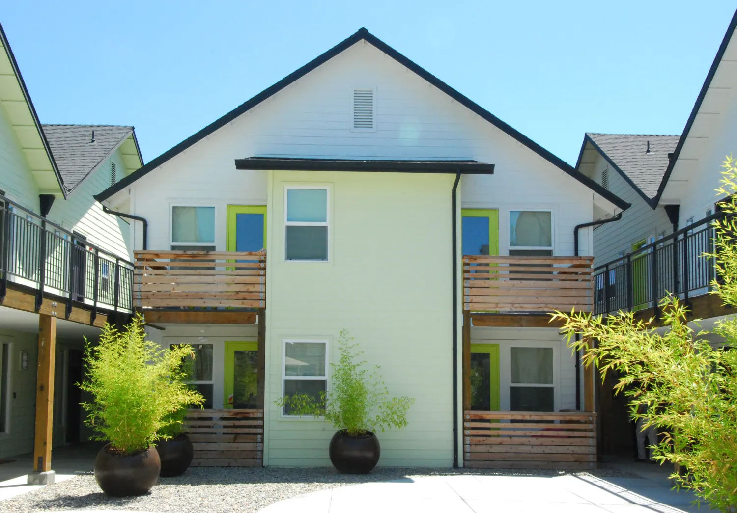 Exterior view of the cottage at Art Ark in San Jose, California.