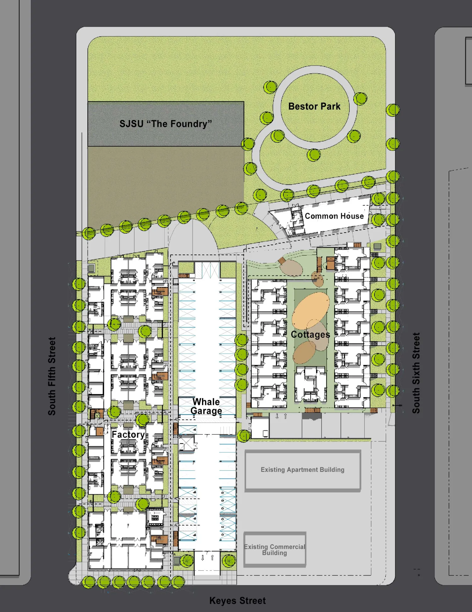 Site plan for Art Ark in San Jose, California.