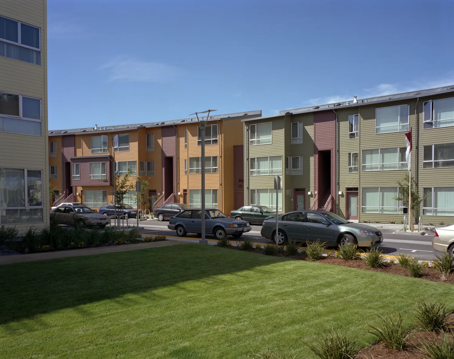View of the townhomes at Crescent Cove in San Francisco.