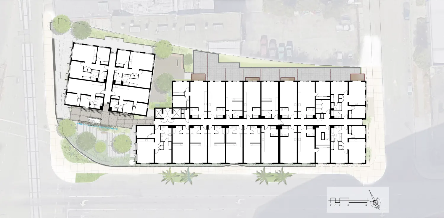 Residential plan of The Union in Oakland, CA.