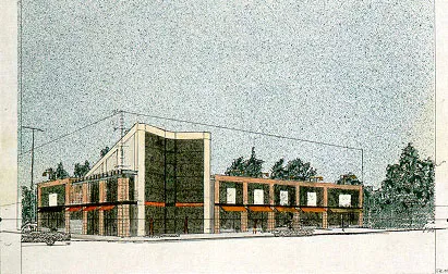 Sketch for Bison Building & Brew Pub in Berkeley, California.