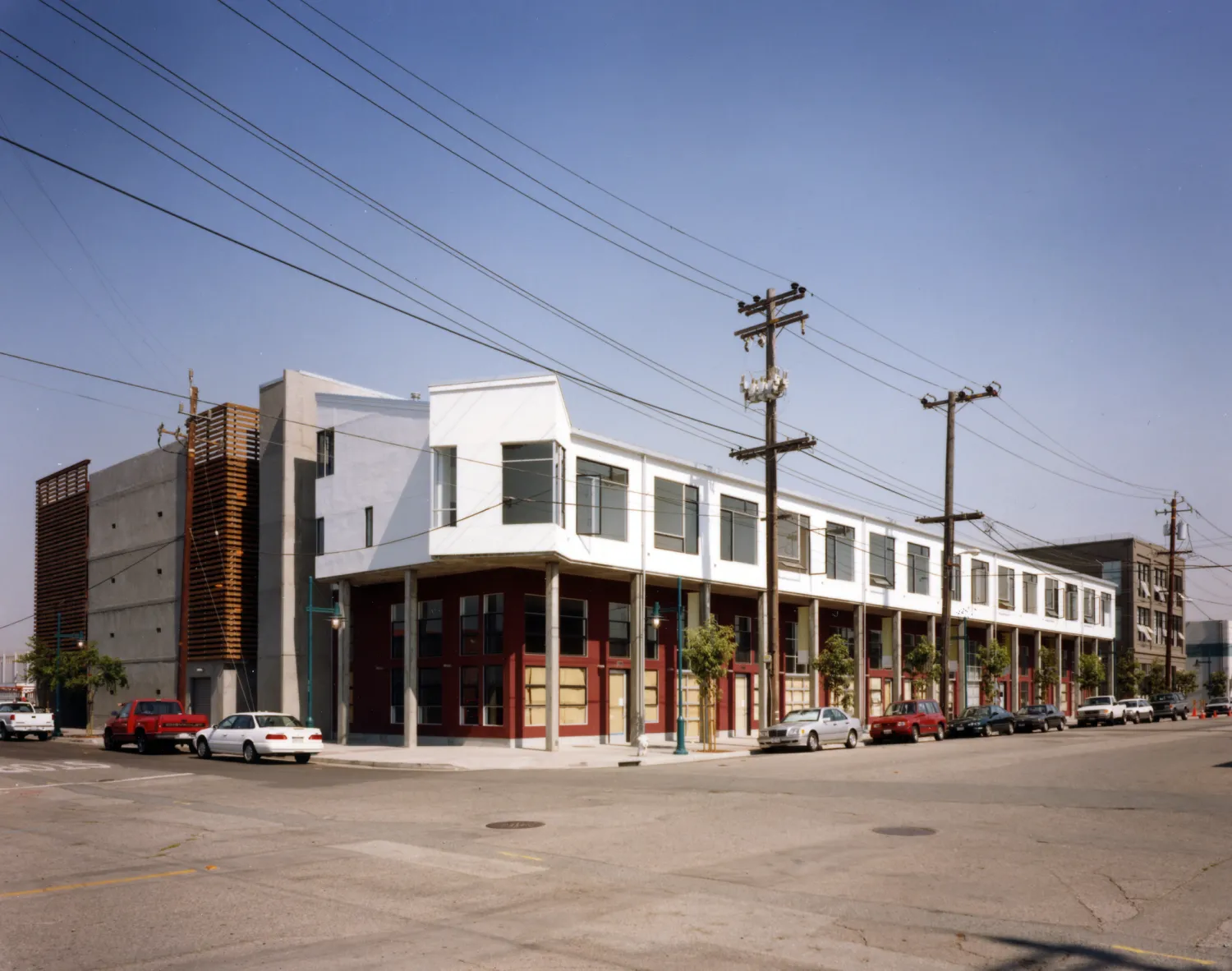 Exterior view of the lofts at 1500 Park Avenue Lofts in Emeryville, California.