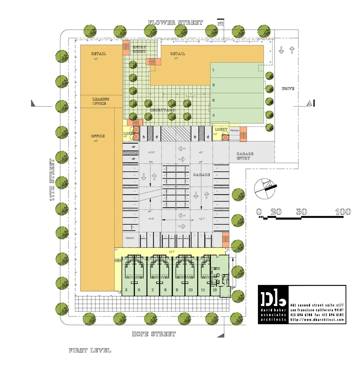 Floor plan for Metro Lofts.