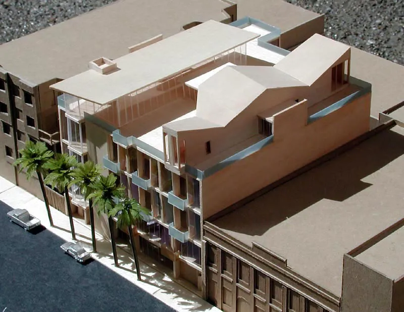 Aerial view of the 3D model for 370 Townsend Street.