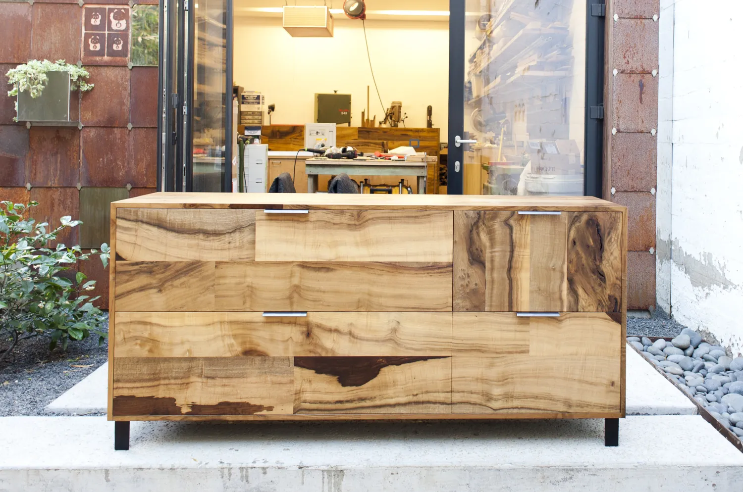  Custom credenza prototype for Hotel Healdsburg in Healdsburg, Ca.