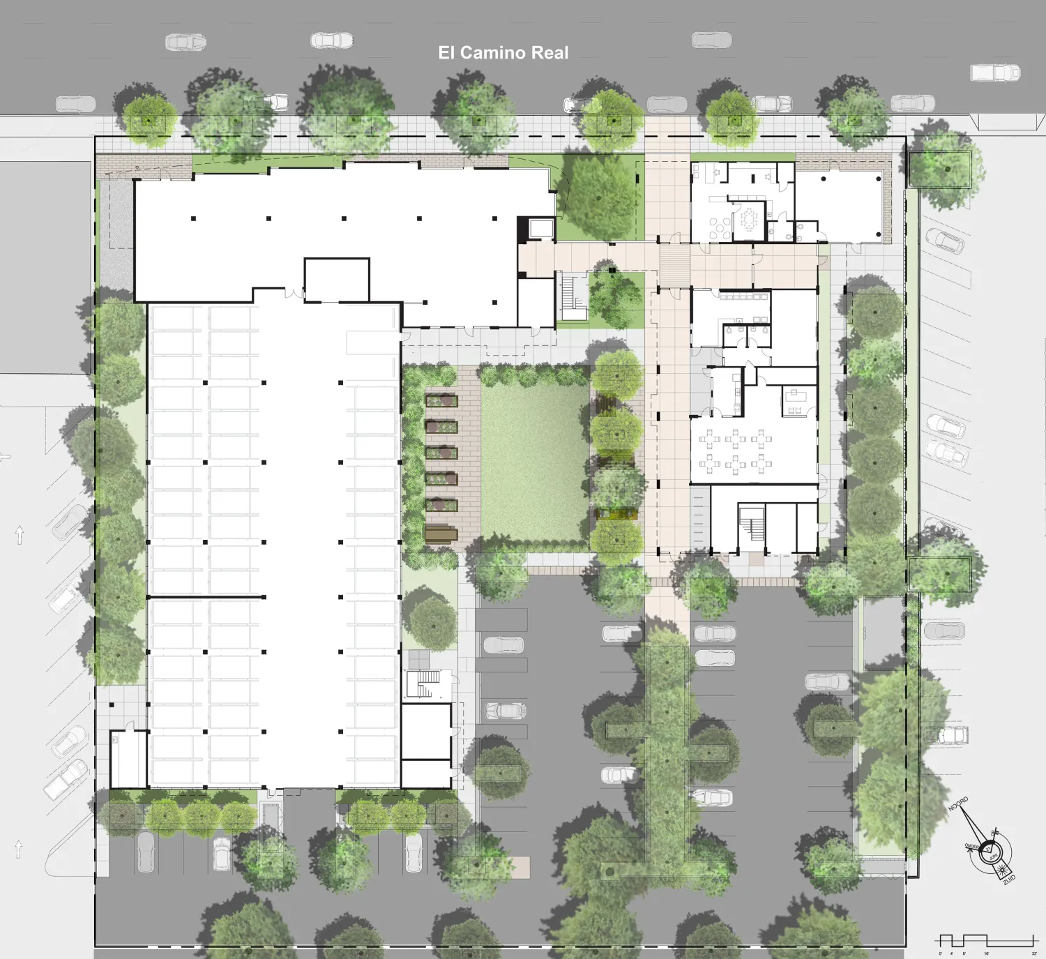 Site plan of Mayfield Place in Palo Alto, Ca.