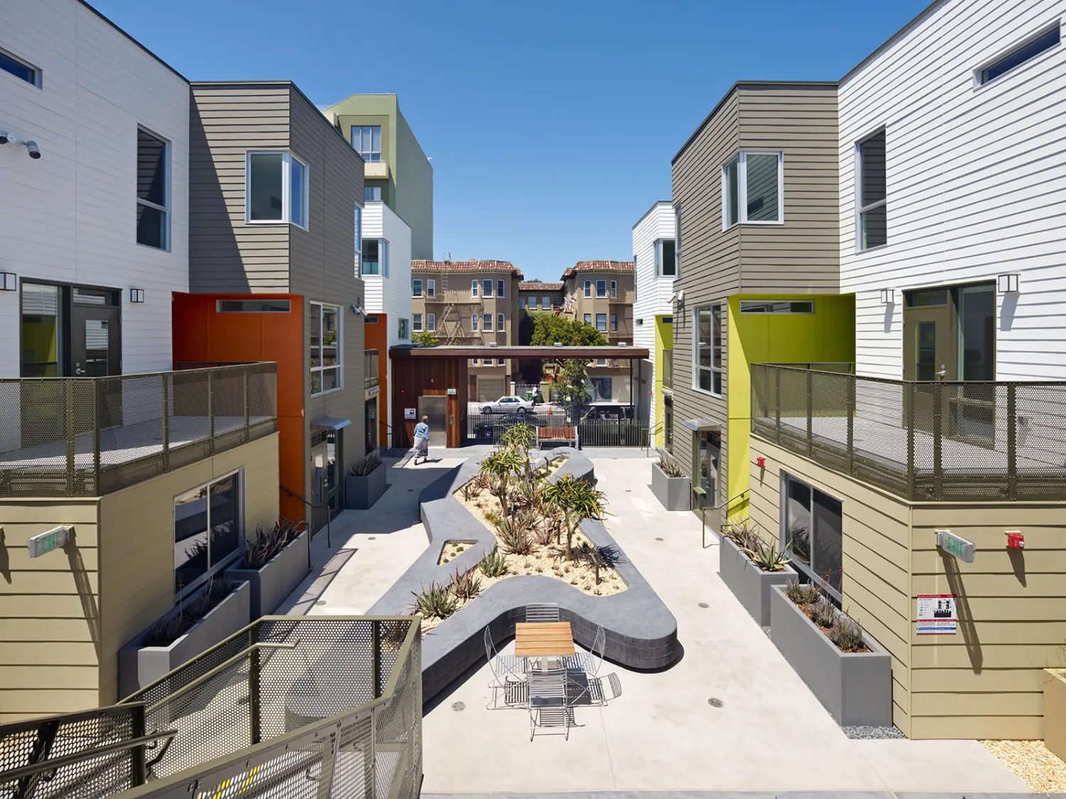 Courtyard at Fillmore Park in San Francisco.