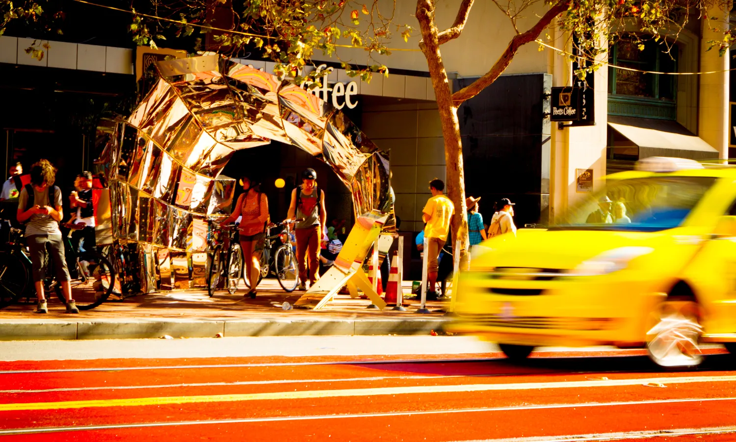 DBA's installation, PeepSHOW 2.0, for the Market Street Prototyping Festival in San Francisco.