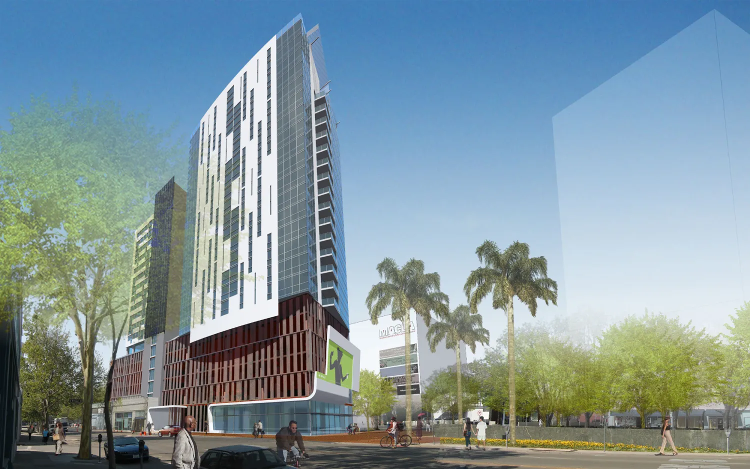 Exterior rendering of Market Gateway Tower.