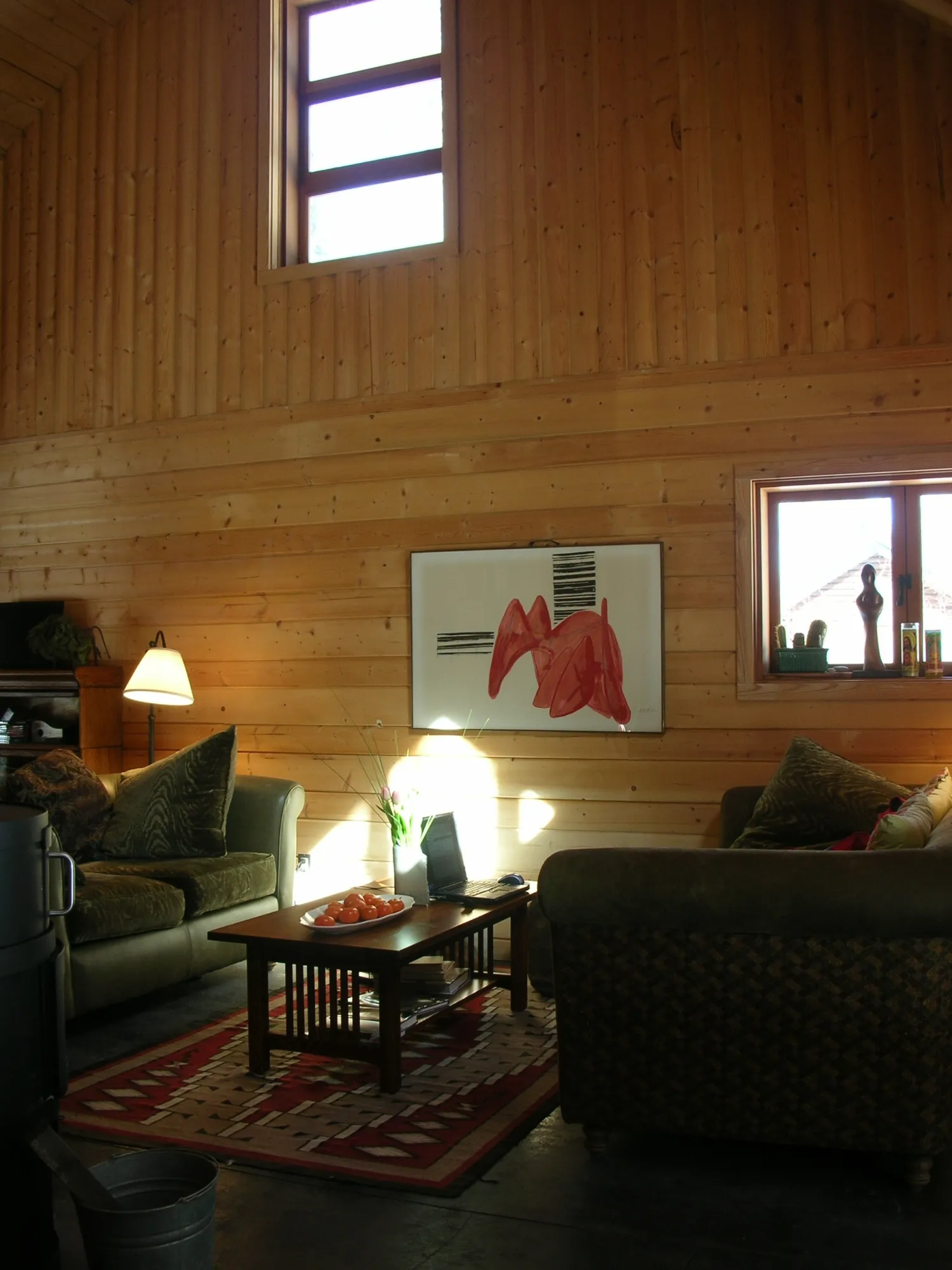 Interior living room at Redstone Cabin in Redstone Colorado.