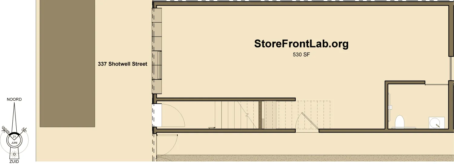 Site plan for StoreFrontLab in San Francisco.