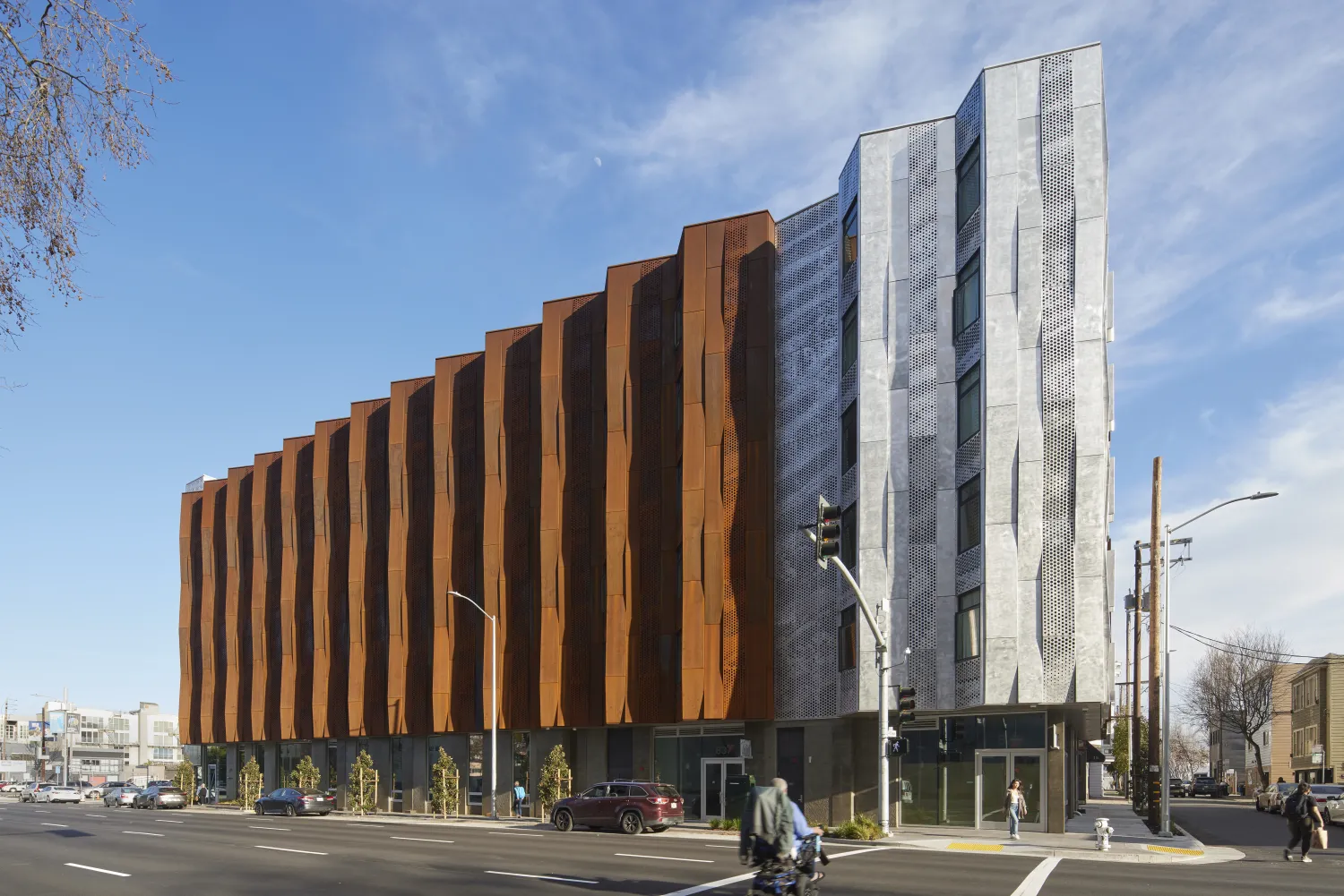 Exterior view of Tahanan Supportive Housing in San Francisco.