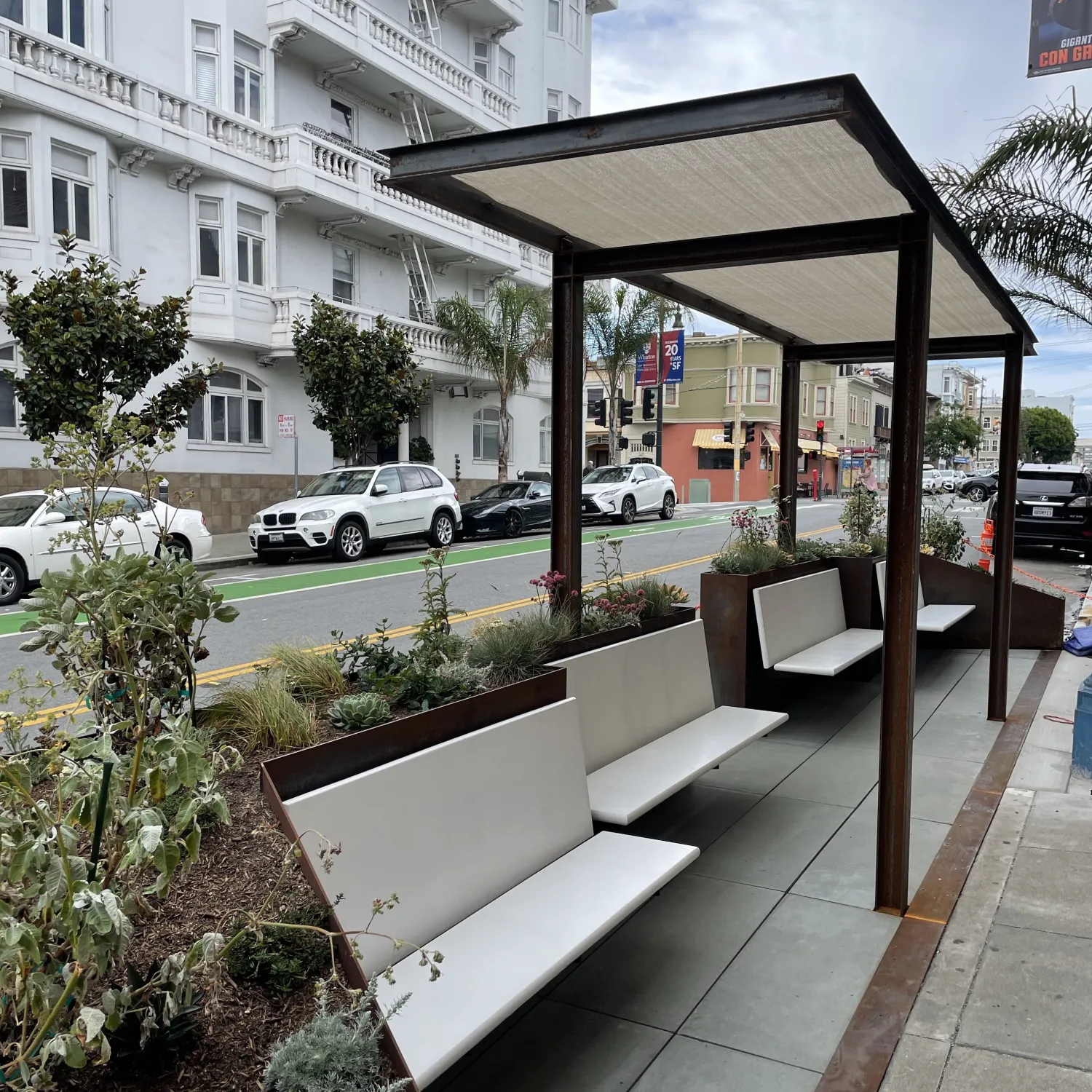 Custom Saint Frank Parklet in San Francisco.