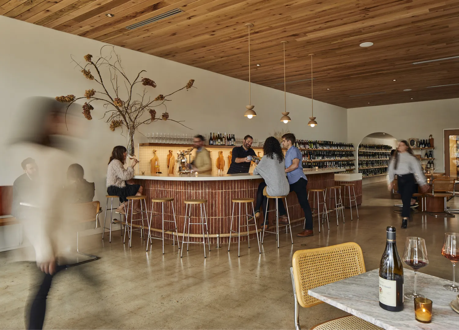 Interior of Golden Age Wine in Birmingham, Alabama.