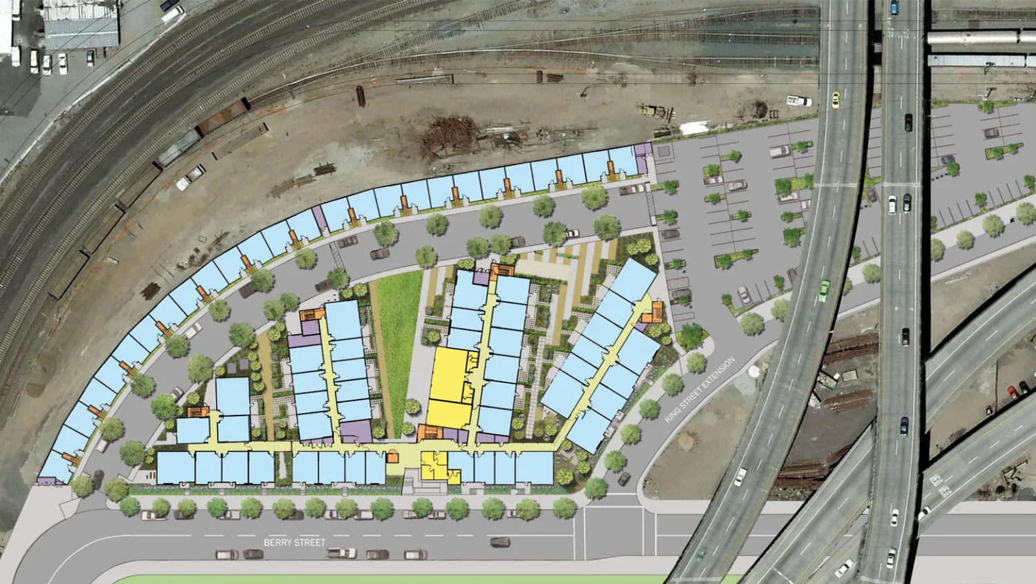 Site plan for Crescent Cove in San Francisco.