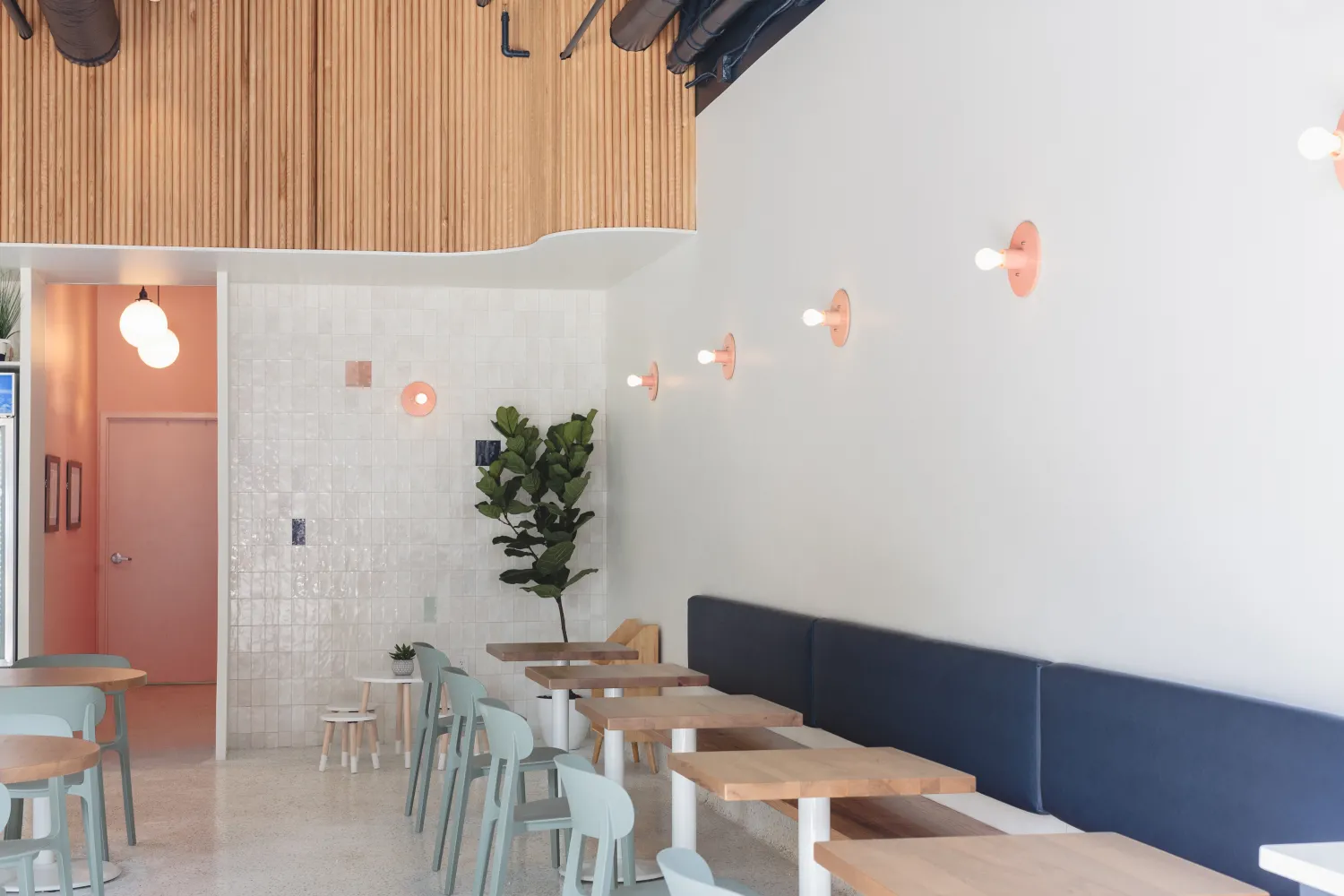 Interior view of Big Spoon Creamery in Huntsville, Alabama.