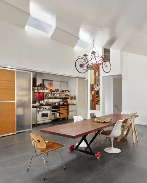 Kitchen and dining space at Shotwell Design Lab in San Francisco.