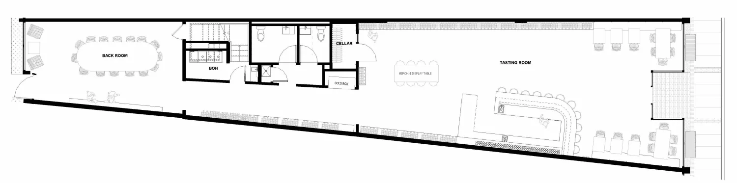 Site plan for Golden Age Wine in Mountain Brook, Alabama.