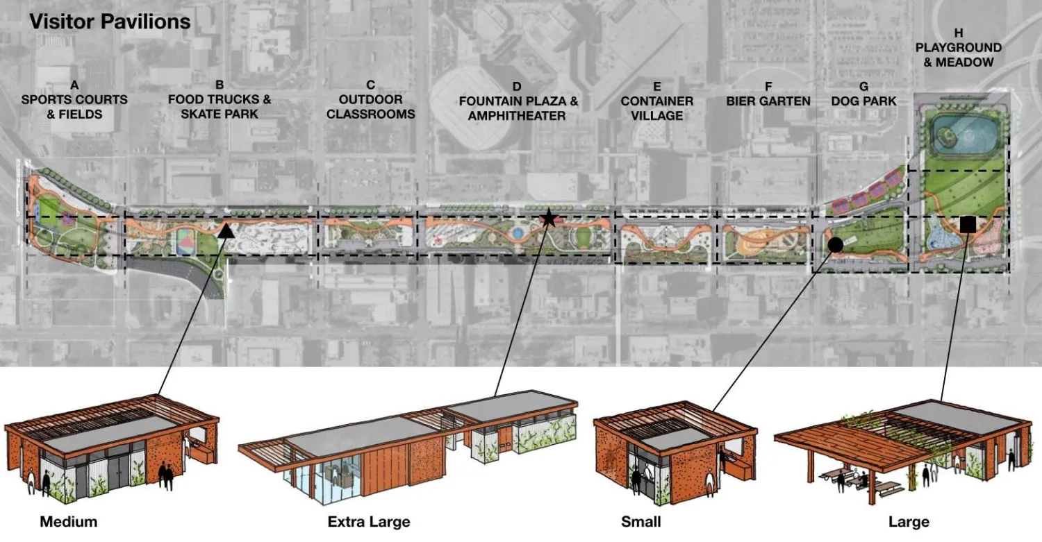 Site plan for City Walk BHAM in Birmingham, Alabama.