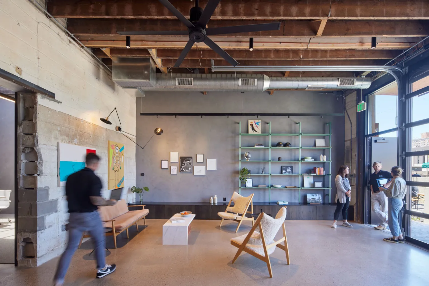 Interior of the Locke Office inside Bandsaw Building in Birmingham, Alabama.