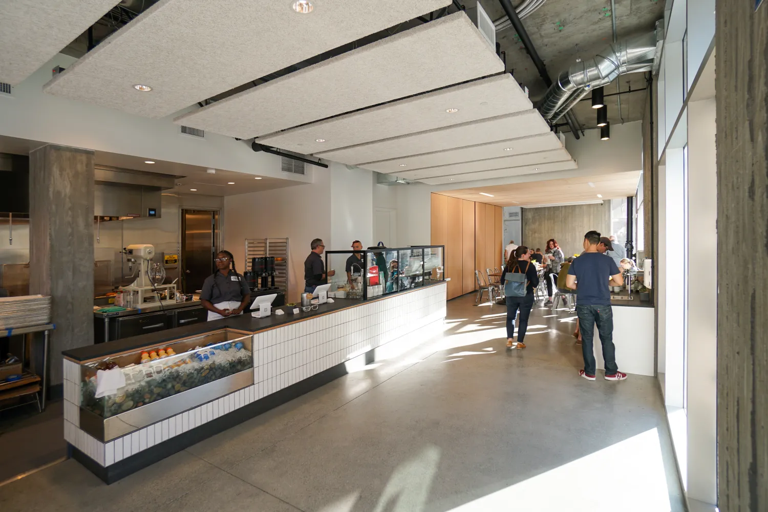 Interior view of Johnny Doughnuts in San Francisco.