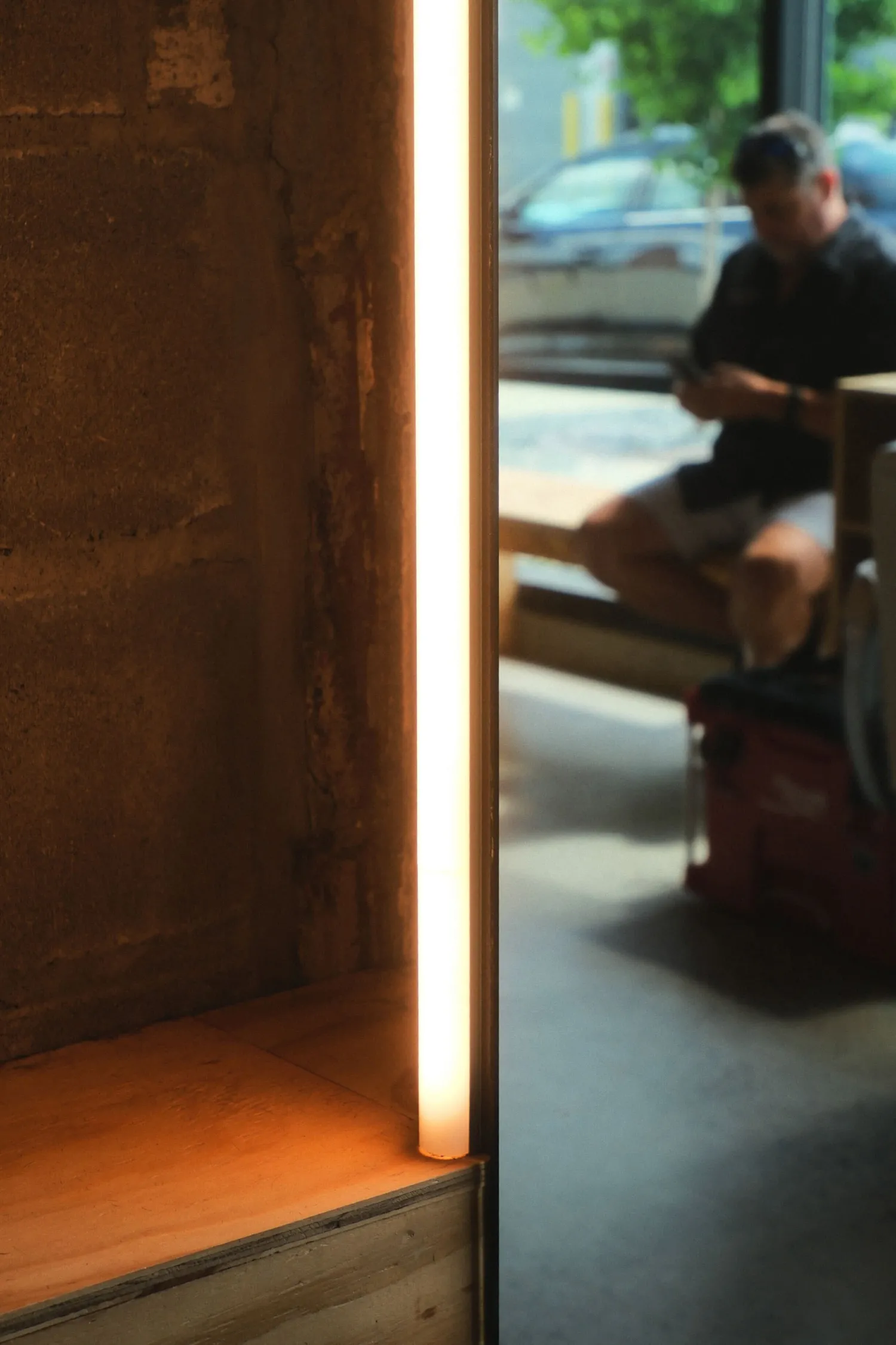 Up close view of the custom mirrors at Zephyr Baber.