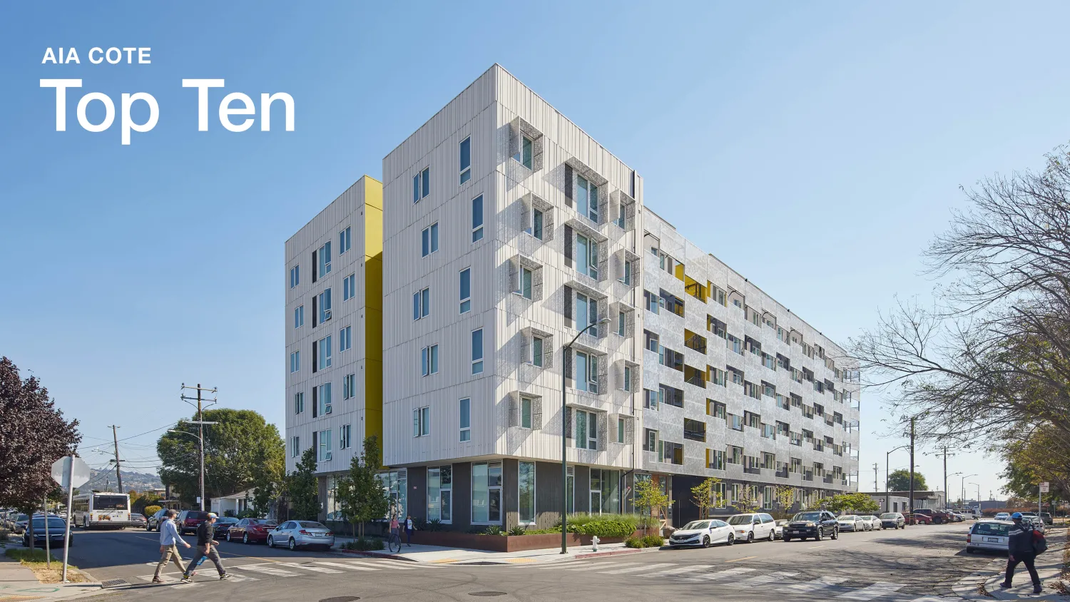 Coliseum Place with text: AIA COTE Top Ten